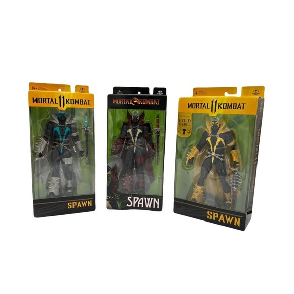 McFarlane Toys Mortal Kombat 11 Spawn Sword Gold Label Mace 7" Action Figure - Picture 1 of 10